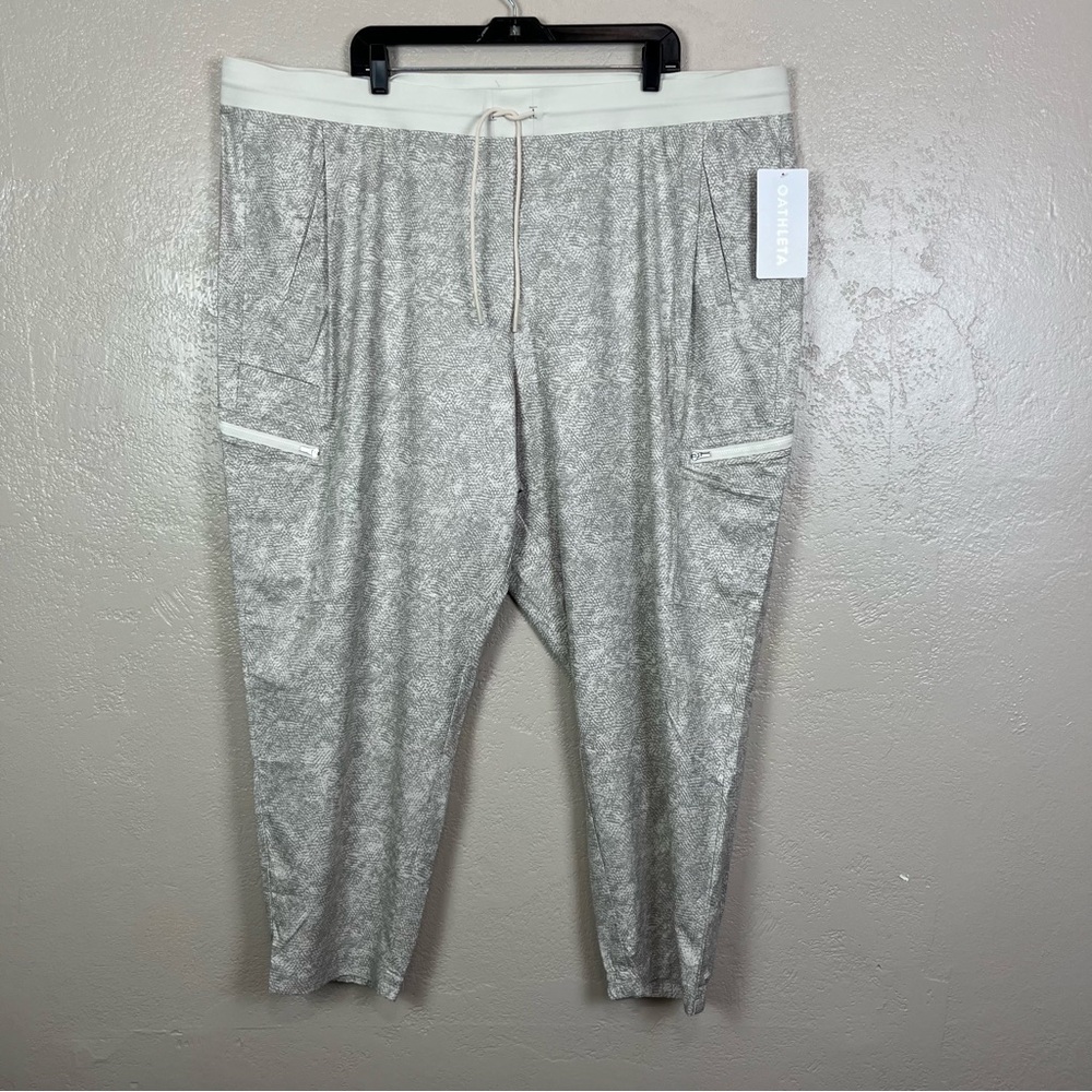 ATHLETA‎ Venture Printed Jogger Pants in Viper Gray Snake Size 26